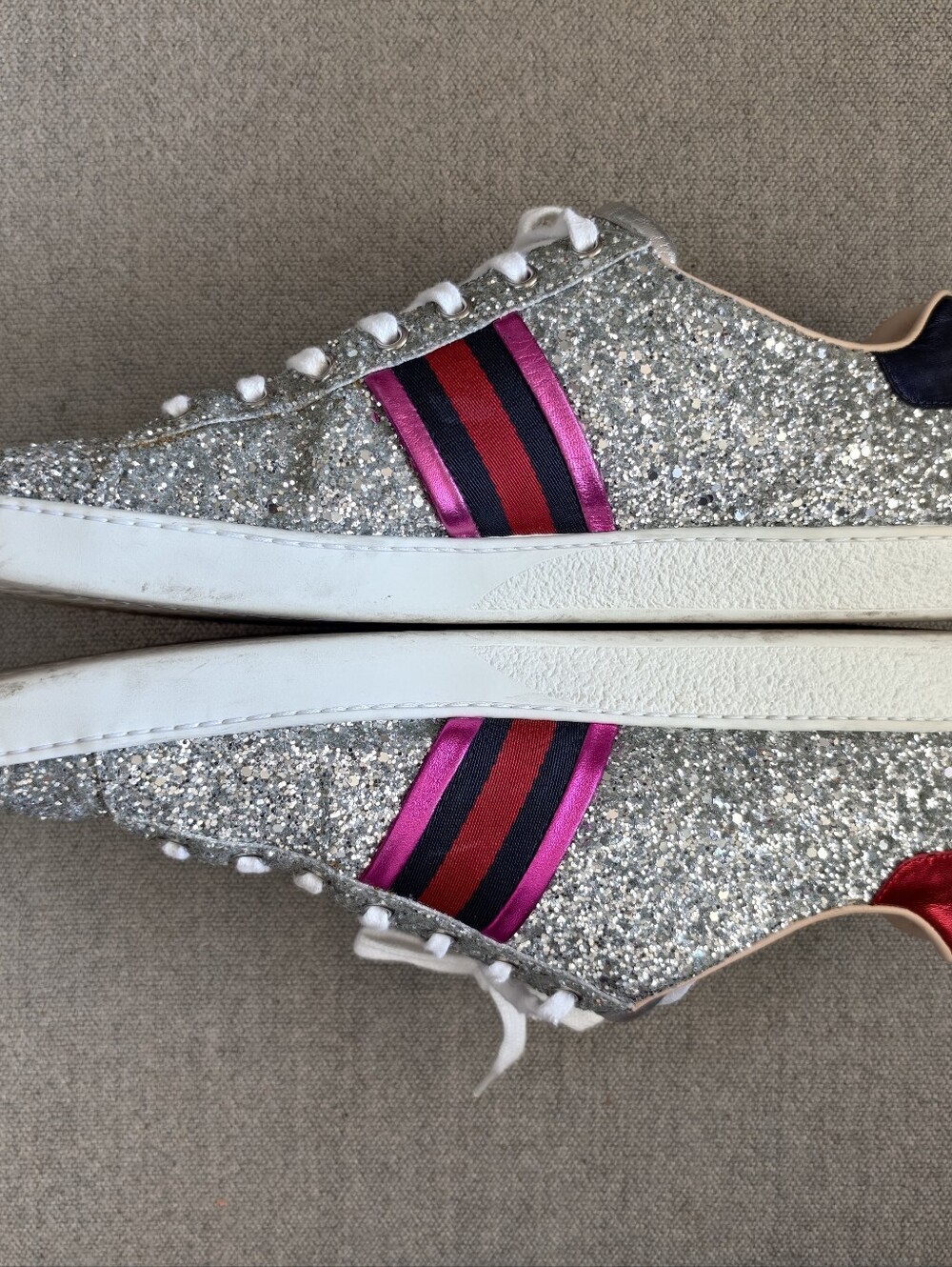 Gucci Glitter Ace Sneakers - Picture 3 of 10